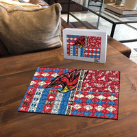 Antigua & Barbuda Cricket Christmas Puzzle Merry Xmas Falcons - Wonder Print Shop