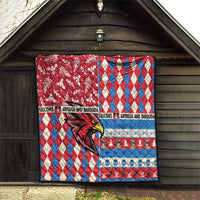 Antigua & Barbuda Cricket Christmas Quilt Merry Xmas Falcons - Wonder Print Shop