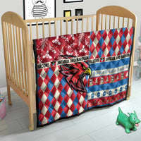 Antigua & Barbuda Cricket Christmas Quilt Merry Xmas Falcons - Wonder Print Shop