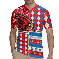 Personalized Antigua & Barbuda Cricket Christmas Rugby Jersey Merry Xmas Falcons - Wonder Print Shop