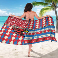 Antigua & Barbuda Cricket Christmas Sarong Merry Xmas Falcons - Wonder Print Shop