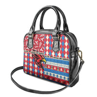 Antigua & Barbuda Cricket Christmas Shoulder Handbag Merry Xmas Falcons - Wonder Print Shop