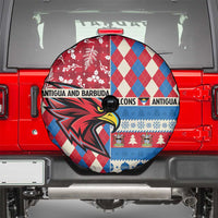 Antigua & Barbuda Cricket Christmas Spare Tire Cover Merry Xmas Falcons - Wonder Print Shop