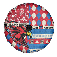 Antigua & Barbuda Cricket Christmas Spare Tire Cover Merry Xmas Falcons - Wonder Print Shop
