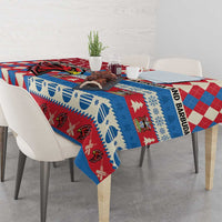 Antigua & Barbuda Cricket Christmas Tablecloth Merry Xmas Falcons - Wonder Print Shop