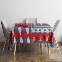 Antigua & Barbuda Cricket Christmas Tablecloth Merry Xmas Falcons - Wonder Print Shop