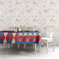 Antigua & Barbuda Cricket Christmas Tablecloth Merry Xmas Falcons - Wonder Print Shop