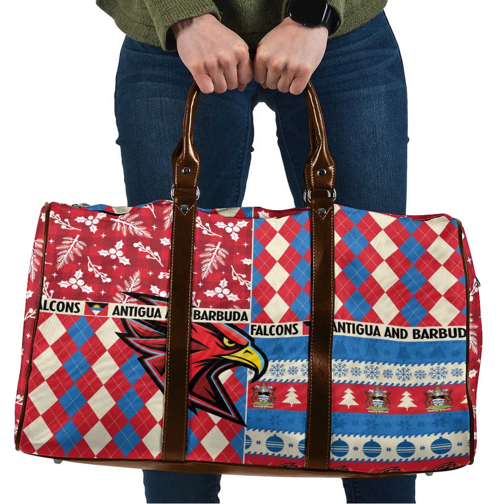 Antigua & Barbuda Cricket Christmas Travel Bag Merry Xmas Falcons - Wonder Print Shop