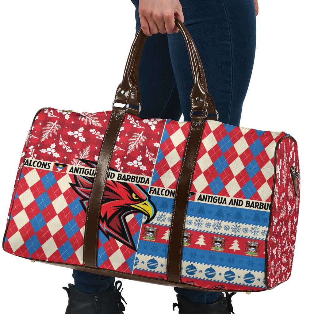 Antigua & Barbuda Cricket Christmas Travel Bag Merry Xmas Falcons - Wonder Print Shop