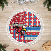 Antigua and Barbuda Cricket Christmas Tree Skirt Merry Xmas Falcons - Wonder Print Shop