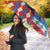 Antigua & Barbuda Cricket Christmas Umbrella Merry Xmas Falcons - Wonder Print Shop