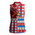 Personalized Antigua & Barbuda Cricket Christmas Women Sleeveless Polo Shirt Merry Xmas Falcons - Wonder Print Shop