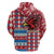 Personalized Antigua & Barbuda Cricket Christmas Zip Hoodie Merry Xmas Falcons - Wonder Print Shop