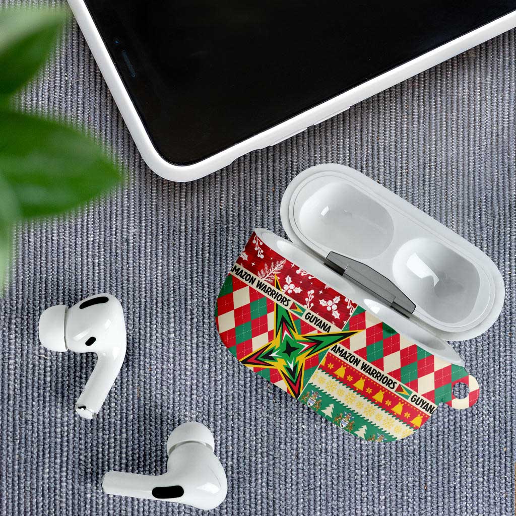 Amazon Warriors Cricket Christmas AirPods Case Guyana Merry Xmas - Wonder Print Shop