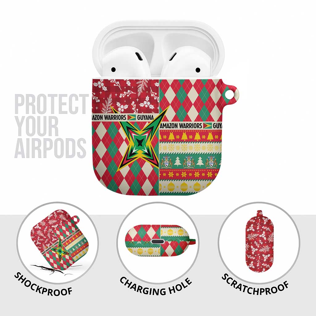 Amazon Warriors Cricket Christmas AirPods Case Guyana Merry Xmas - Wonder Print Shop