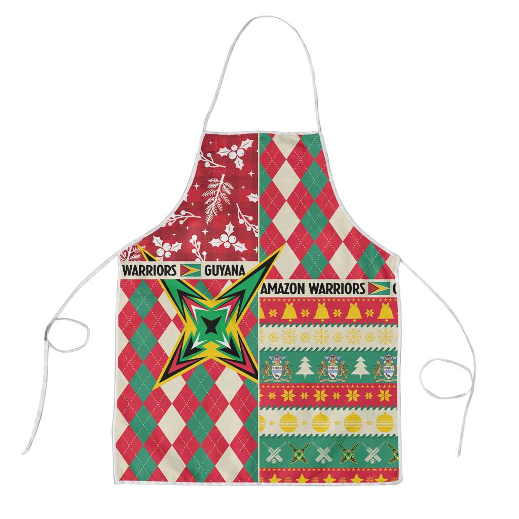 Amazon Warriors Cricket Christmas Apron Guyana Merry Xmas - Wonder Print Shop