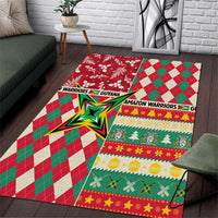 Amazon Warriors Cricket Christmas Area Rug Guyana Merry Xmas - Wonder Print Shop