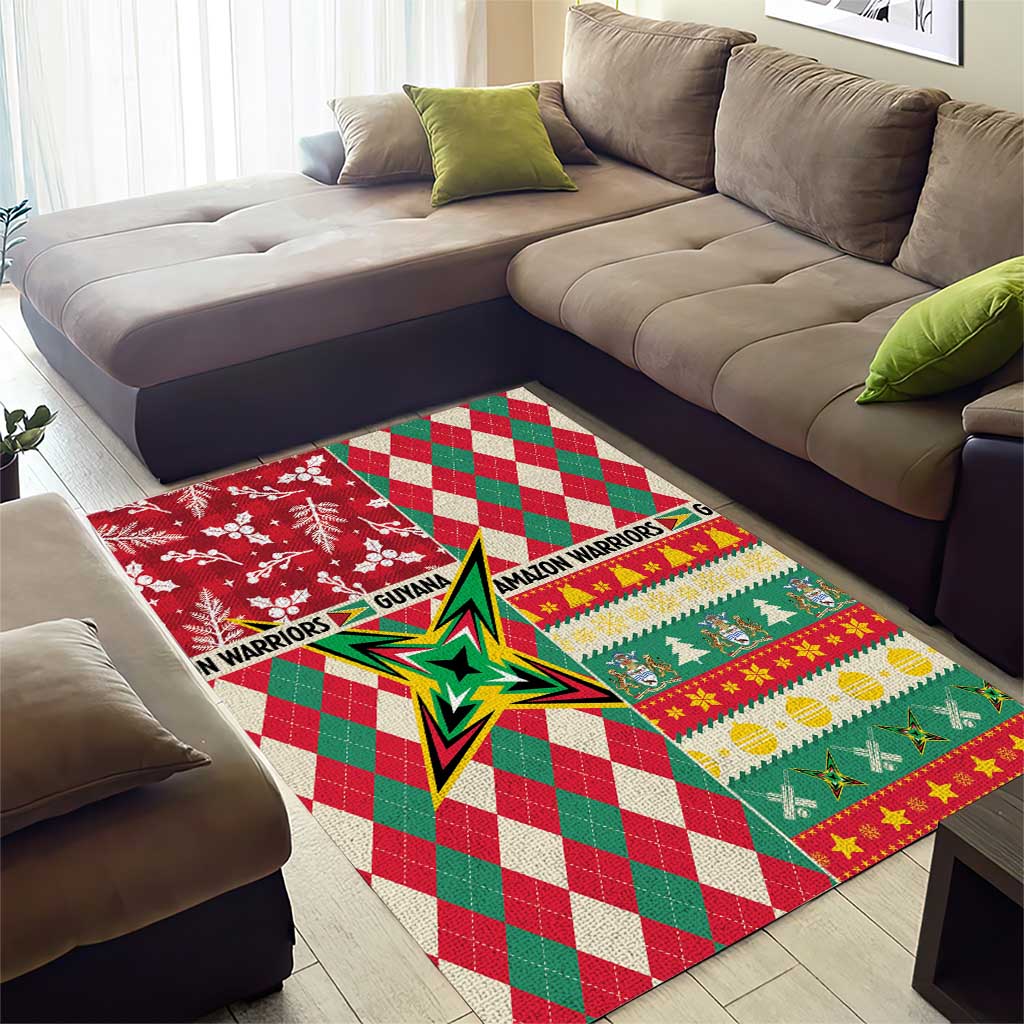 Amazon Warriors Cricket Christmas Area Rug Guyana Merry Xmas - Wonder Print Shop