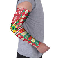 Personalized Amazon Warriors Cricket Christmas Arm Sleeves Guyana Merry Xmas - Wonder Print Shop