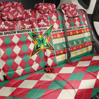 Amazon Warriors Cricket Christmas Back Car Seat Cover Guyana Merry Xmas - Wonder Print Shop