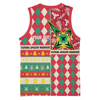 Personalized Amazon Warriors Cricket Christmas Basketball Jersey Guyana Merry Xmas - Wonder Print Shop