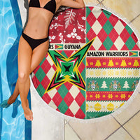 Amazon Warriors Cricket Christmas Beach Blanket Guyana Merry Xmas - Wonder Print Shop