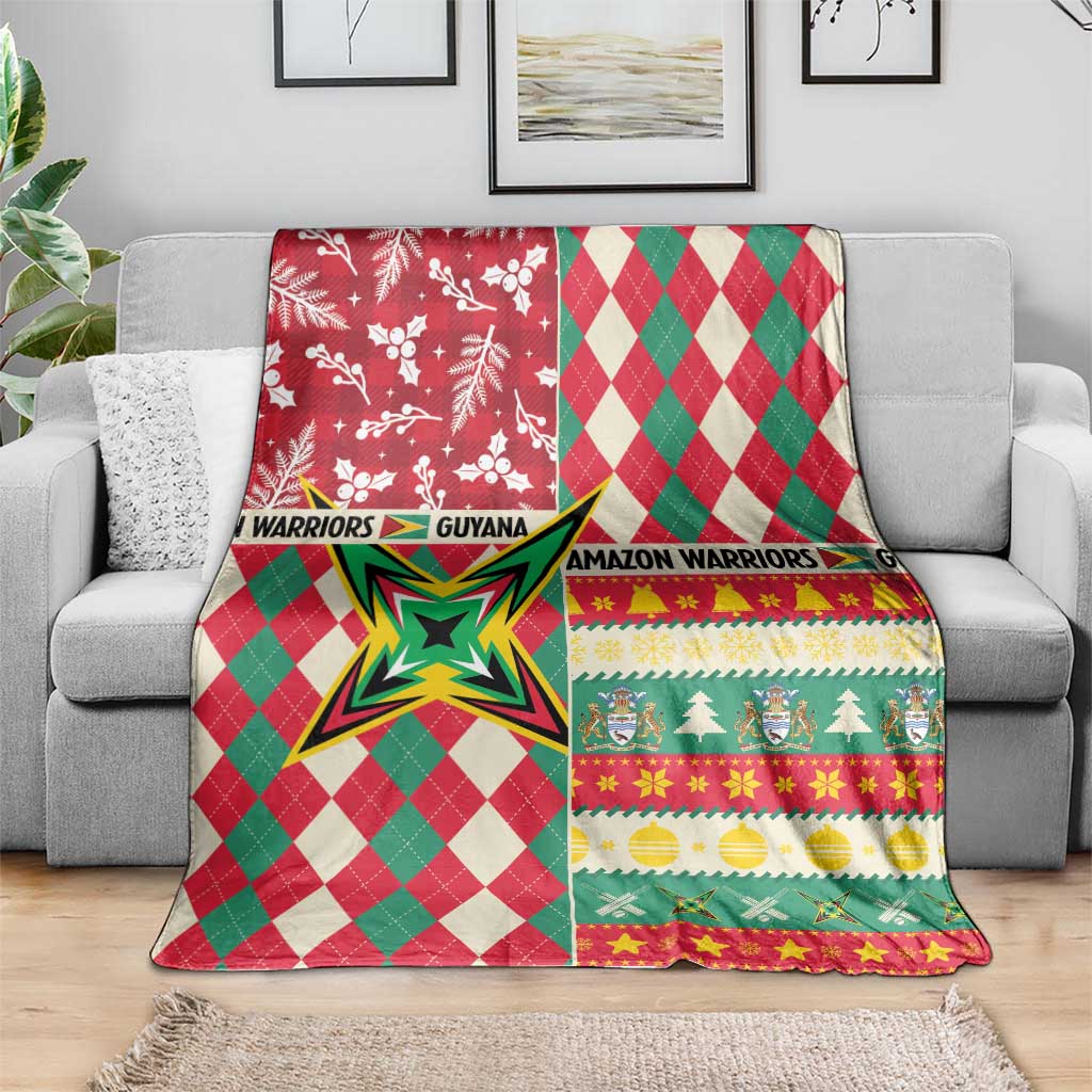 Amazon Warriors Cricket Christmas Blanket Guyana Merry Xmas - Wonder Print Shop