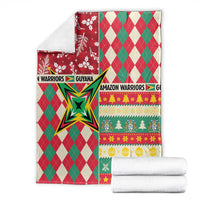 Amazon Warriors Cricket Christmas Blanket Guyana Merry Xmas - Wonder Print Shop