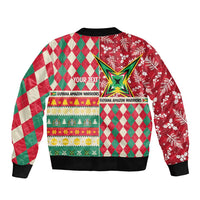 Personalized Amazon Warriors Cricket Christmas Bomber Jacket Guyana Merry Xmas - Wonder Print Shop