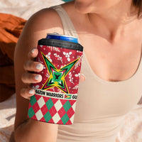 Personalized Amazon Warriors Cricket Christmas 4 in 1 Can Cooler Tumbler Guyana Merry Xmas - Wonder Print Shop