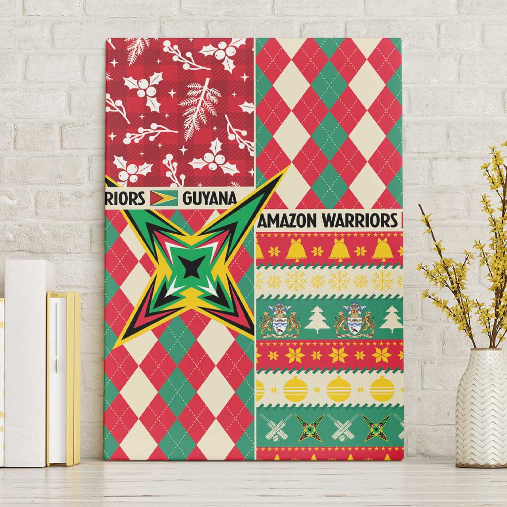 Amazon Warriors Cricket Christmas Canvas Wall Art Guyana Merry Xmas - Wonder Print Shop