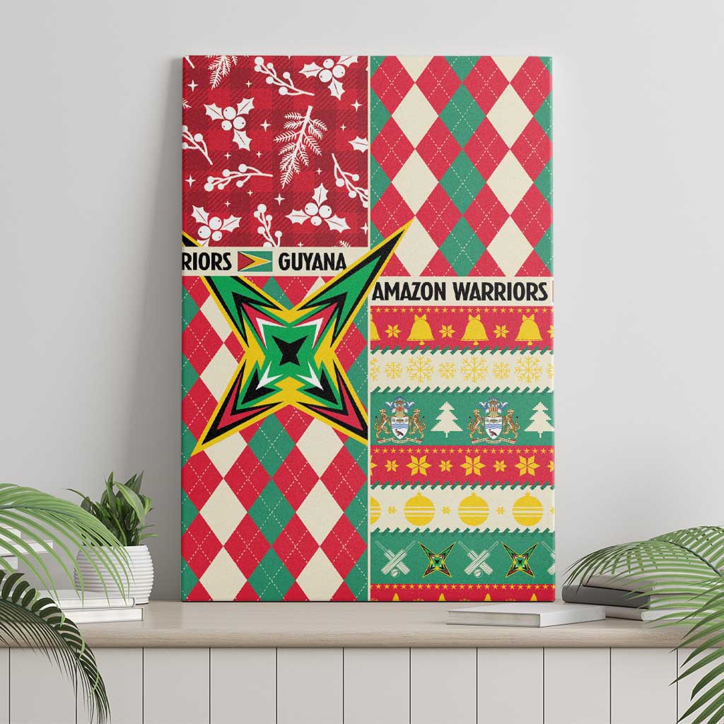 Amazon Warriors Cricket Christmas Canvas Wall Art Guyana Merry Xmas - Wonder Print Shop