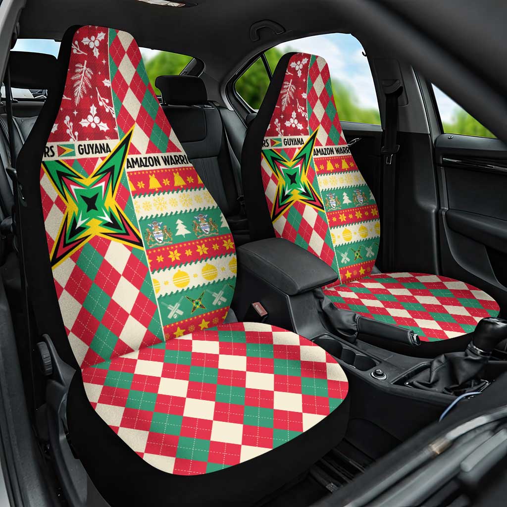 Amazon Warriors Cricket Christmas Car Seat Cover Guyana Merry Xmas - Wonder Print Shop