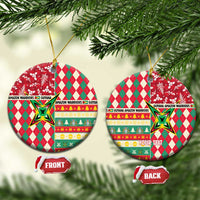 Personalized Amazon Warriors Cricket Christmas Ceramic Ornament Guyana Merry Xmas - Wonder Print Shop