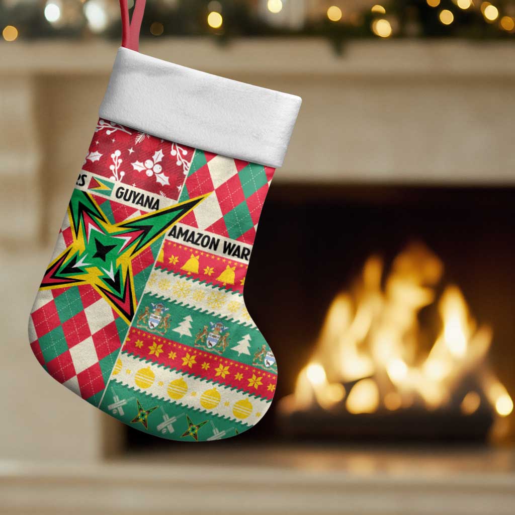 Personalized Amazon Warriors Cricket Christmas Stocking Guyana Merry Xmas - Wonder Print Shop