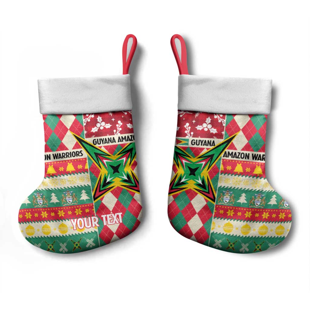 Personalized Amazon Warriors Cricket Christmas Stocking Guyana Merry Xmas - Wonder Print Shop