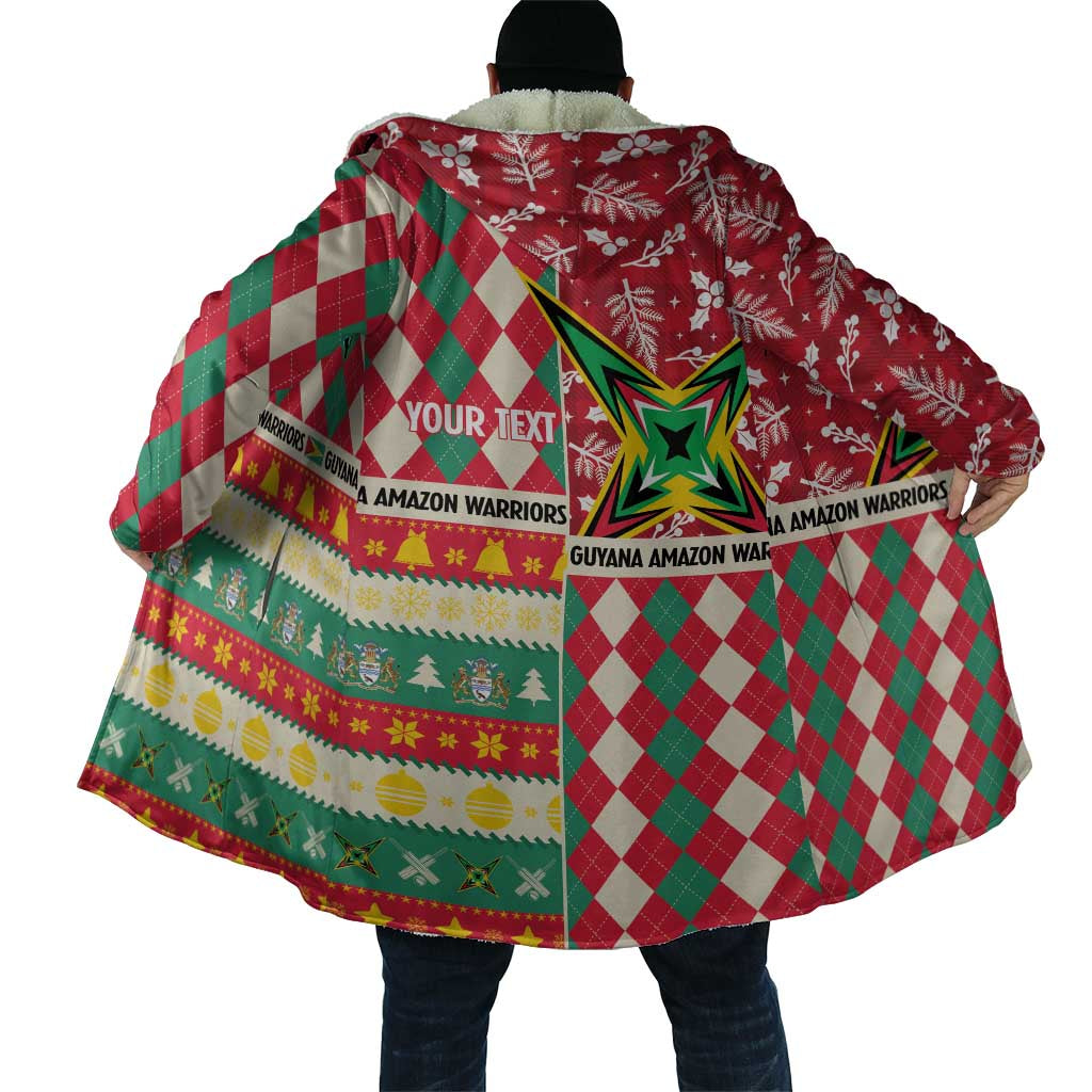 Personalized Amazon Warriors Cricket Christmas Cloak Guyana Merry Xmas - Wonder Print Shop