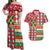 Personalized Amazon Warriors Cricket Christmas Couples Matching Off Shoulder Maxi Dress and Hawaiian Shirt Guyana Merry Xmas - Wonder Print Shop