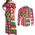 Personalized Amazon Warriors Cricket Christmas Couples Matching Off Shoulder Maxi Dress and Long Sleeve Button Shirt Guyana Merry Xmas - Wonder Print Shop