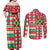 Personalized Amazon Warriors Cricket Christmas Couples Matching Off Shoulder Maxi Dress and Long Sleeve Button Shirt Guyana Merry Xmas - Wonder Print Shop