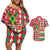 Personalized Amazon Warriors Cricket Christmas Couples Matching Off Shoulder Short Dress and Hawaiian Shirt Guyana Merry Xmas - Wonder Print Shop