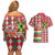 Personalized Amazon Warriors Cricket Christmas Couples Matching Off Shoulder Short Dress and Hawaiian Shirt Guyana Merry Xmas - Wonder Print Shop