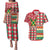 Personalized Amazon Warriors Cricket Christmas Couples Matching Puletasi and Hawaiian Shirt Guyana Merry Xmas - Wonder Print Shop