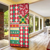 Personalized Amazon Warriors Cricket Christmas Door Cover Guyana Merry Xmas - Wonder Print Shop
