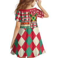 Personalized Amazon Warriors Cricket Christmas Family Matching Off The Shoulder Long Sleeve Dress and Hawaiian Shirt Guyana Merry Xmas - Wonder Print Shop