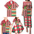 Personalized Amazon Warriors Cricket Christmas Family Matching Puletasi and Hawaiian Shirt Guyana Merry Xmas - Wonder Print Shop