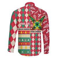Personalized Amazon Warriors Cricket Christmas Family Matching Puletasi and Hawaiian Shirt Guyana Merry Xmas - Wonder Print Shop