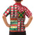 Personalized Amazon Warriors Cricket Christmas Family Matching Short Sleeve Bodycon Dress and Hawaiian Shirt Guyana Merry Xmas - Wonder Print Shop