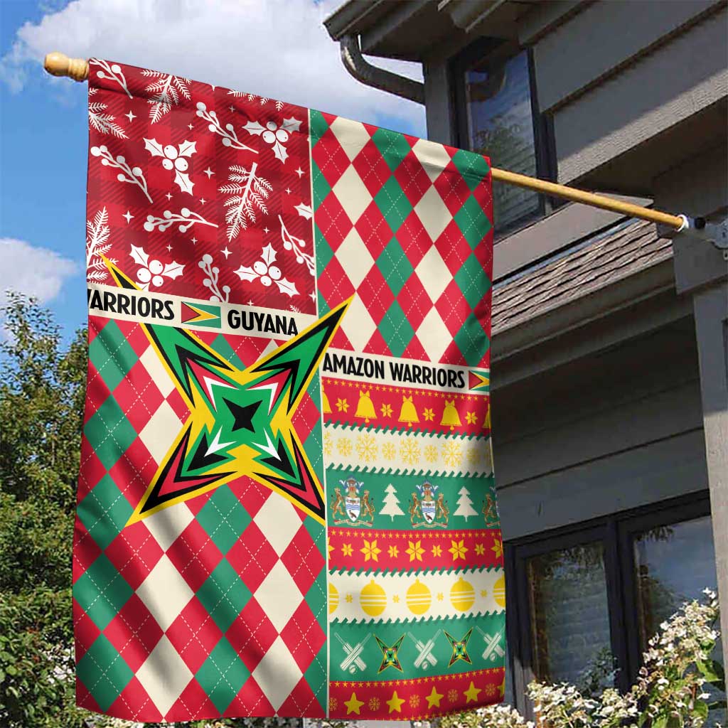 Amazon Warriors Cricket Christmas Garden Flag Guyana Merry Xmas - Wonder Print Shop