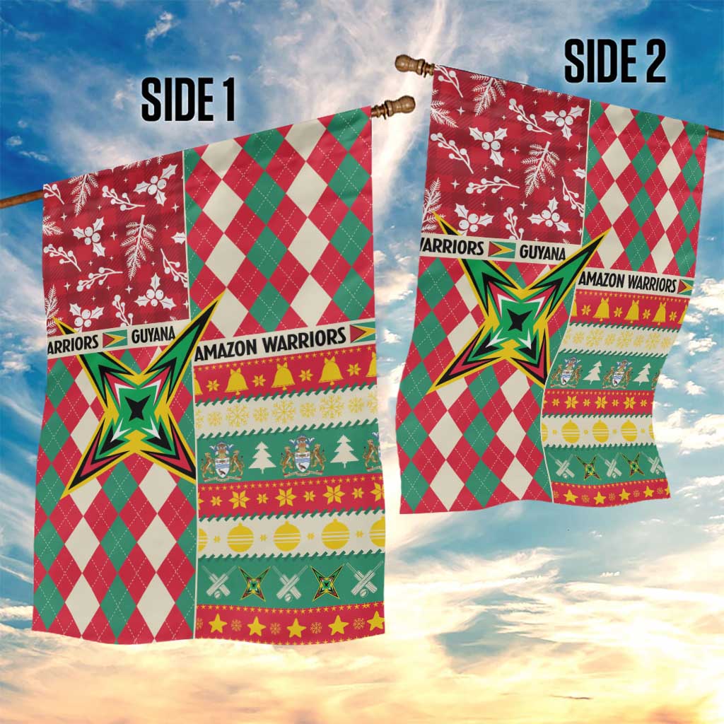 Amazon Warriors Cricket Christmas Garden Flag Guyana Merry Xmas - Wonder Print Shop